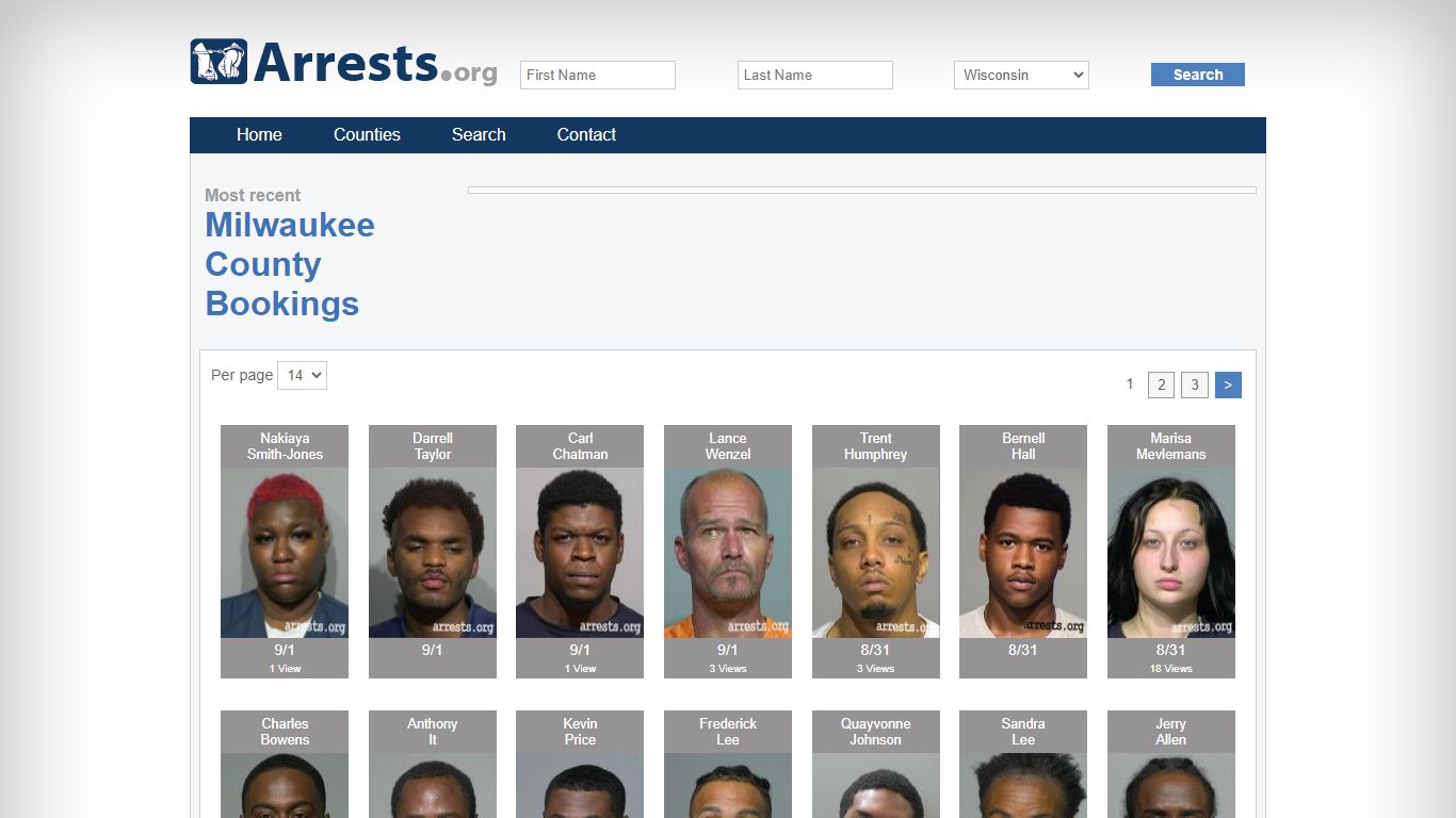 Milwaukee County Arrests and Inmate Search